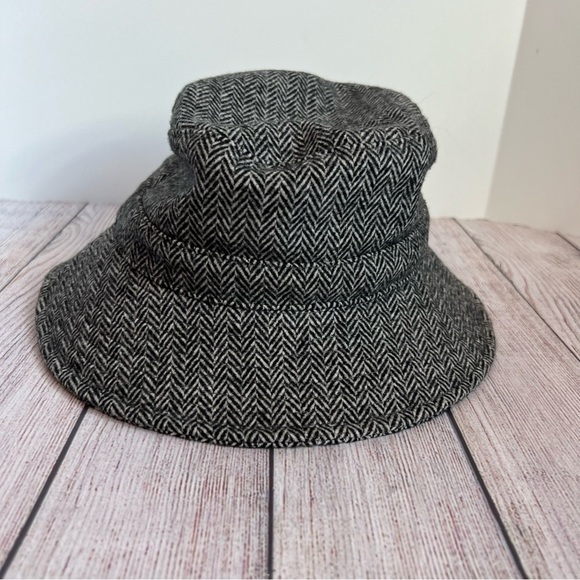 Anthropologie Herringbone Bucket Hat - Picture 2 of 4